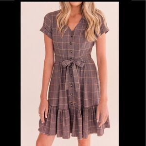 Gal Meets Glam "Emerson" plaid Dress size 20